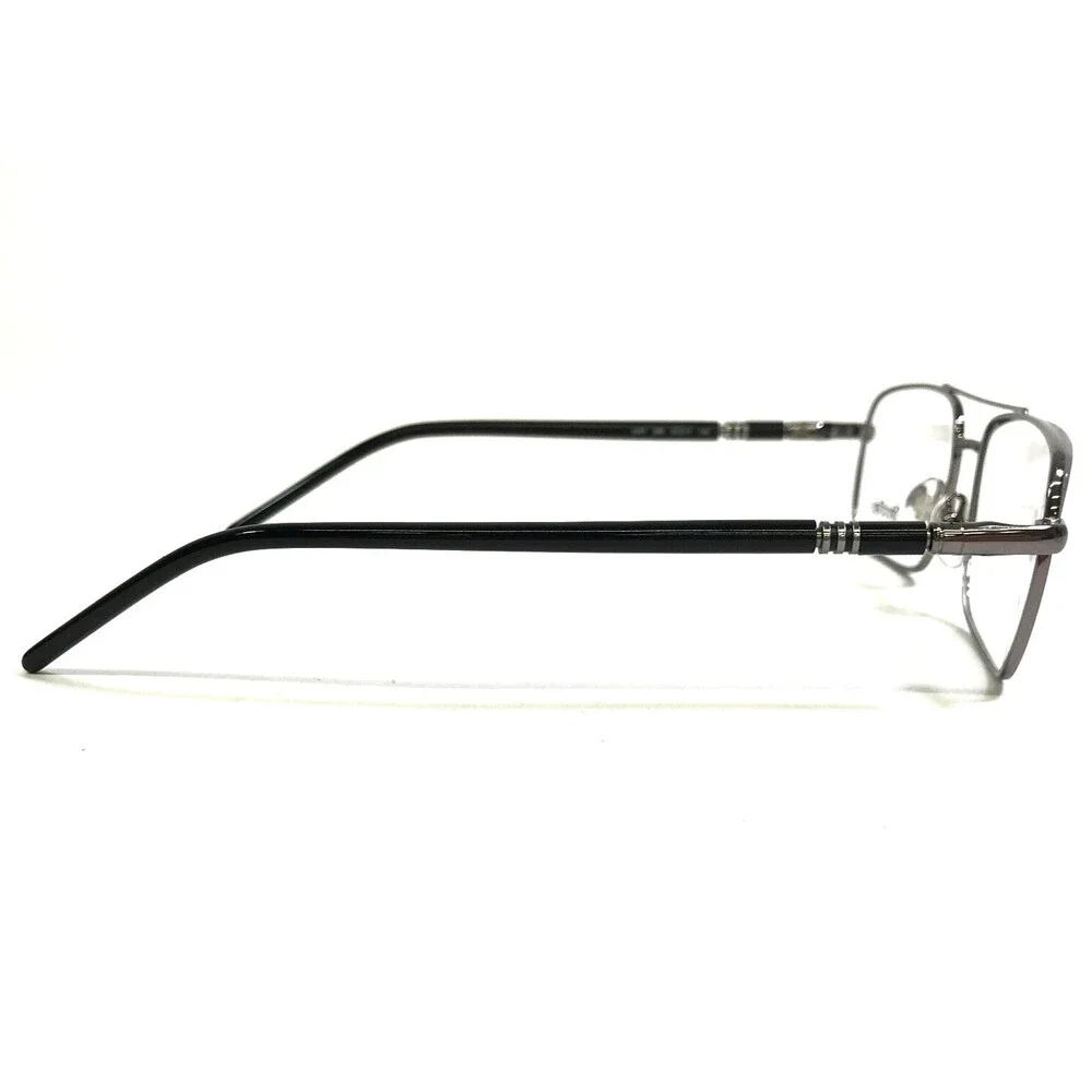 Sferoflex Eyeglasses Frames 2287 268 Black Silver Rectangular Full Rim 57-17-145